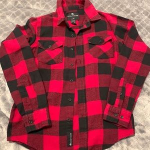 Boys plaid flannel size small